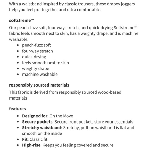 Lululemon Softstreme High Rise Relaxed Jogger Pant Bronze Green 12 Nwt - Picture 10 of 10